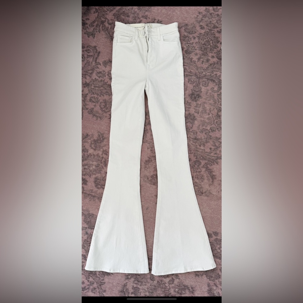 Designer 7 for all mankind NWT Stylish White Flared Pants